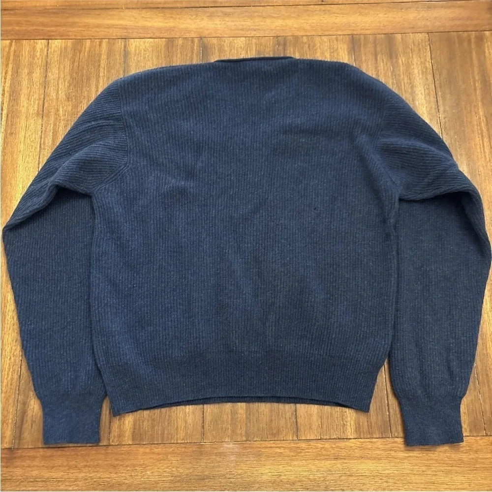 Vintage J Crew Lambswool Sweater Blue Size XL